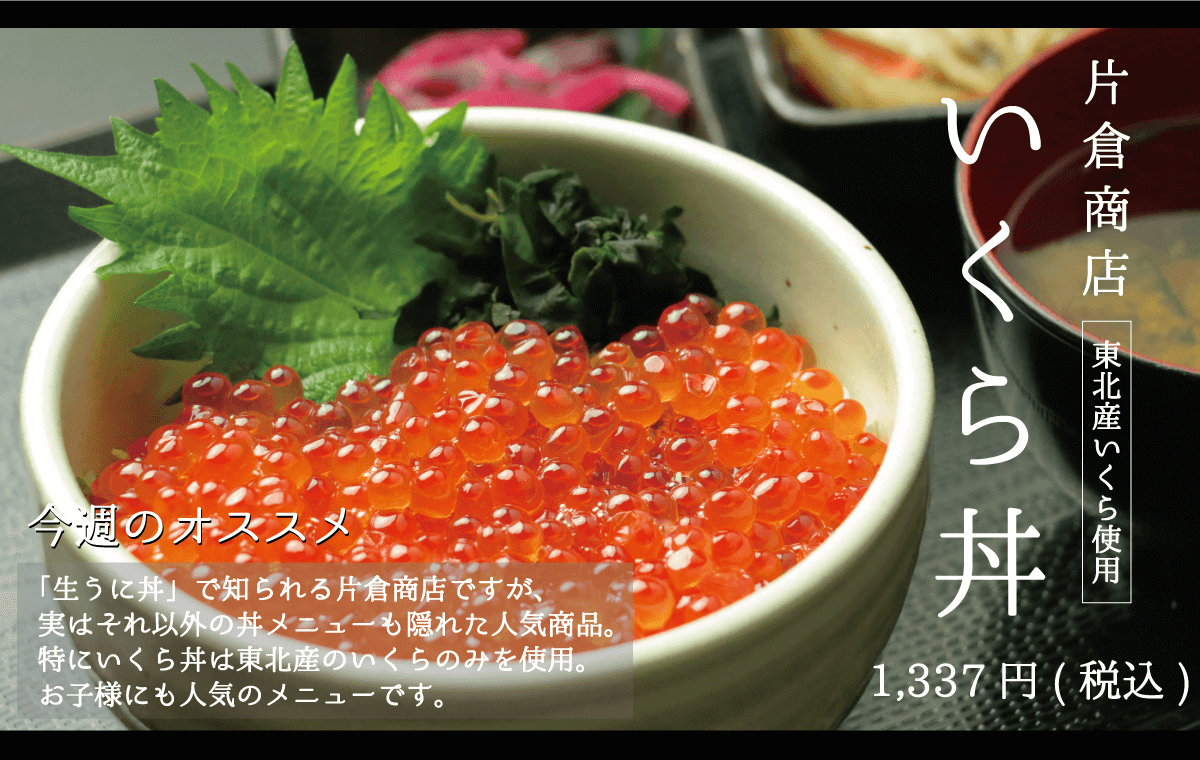 片倉商店_いくら丼_東北産いくら使用_お子様に人気メニュー