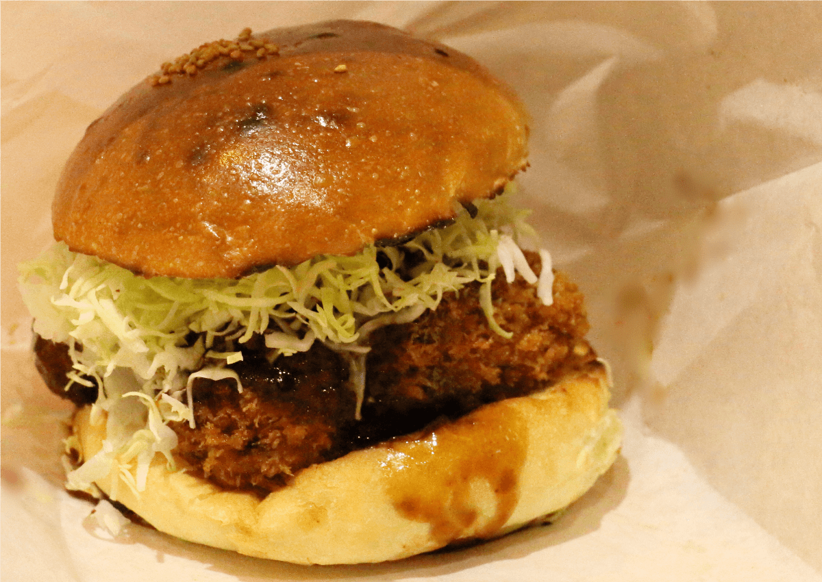 ジャンボ牡蠣フライバーガー