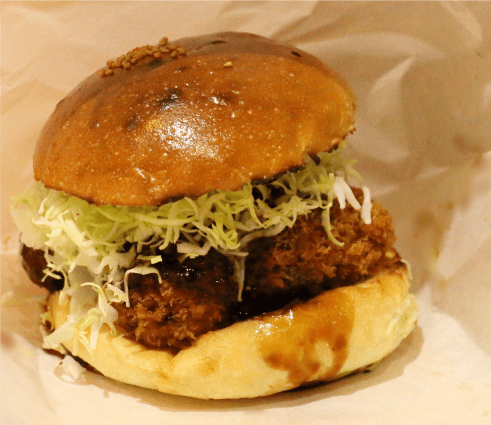 ジャンボ牡蠣フライバーガー