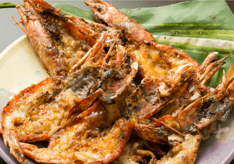 海老の鬼殻焼き