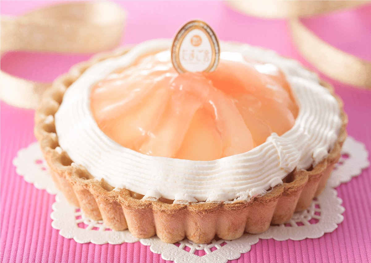 ハッピーママ～洋梨のレアチーズたまごタルト