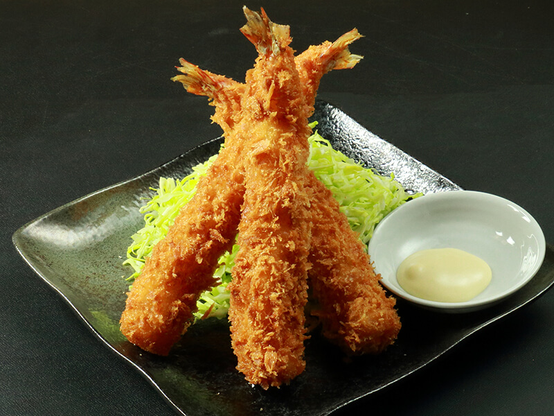クリスマスのディナーに「エビフライ」