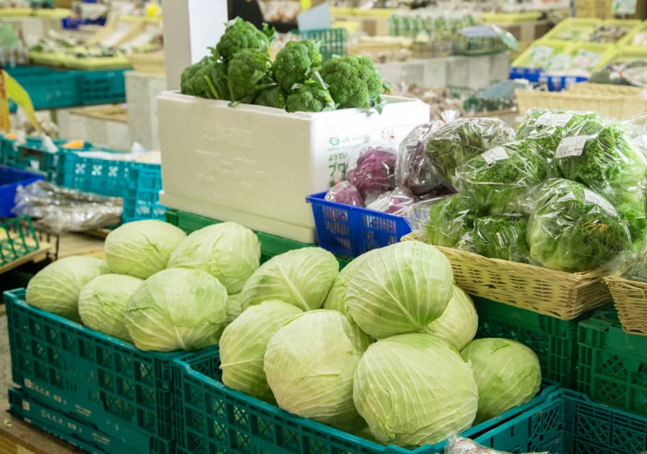 01 市場直送の新鮮な食材